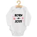 Dtsk body s potiskem New Baby BORN IN 2025 pink